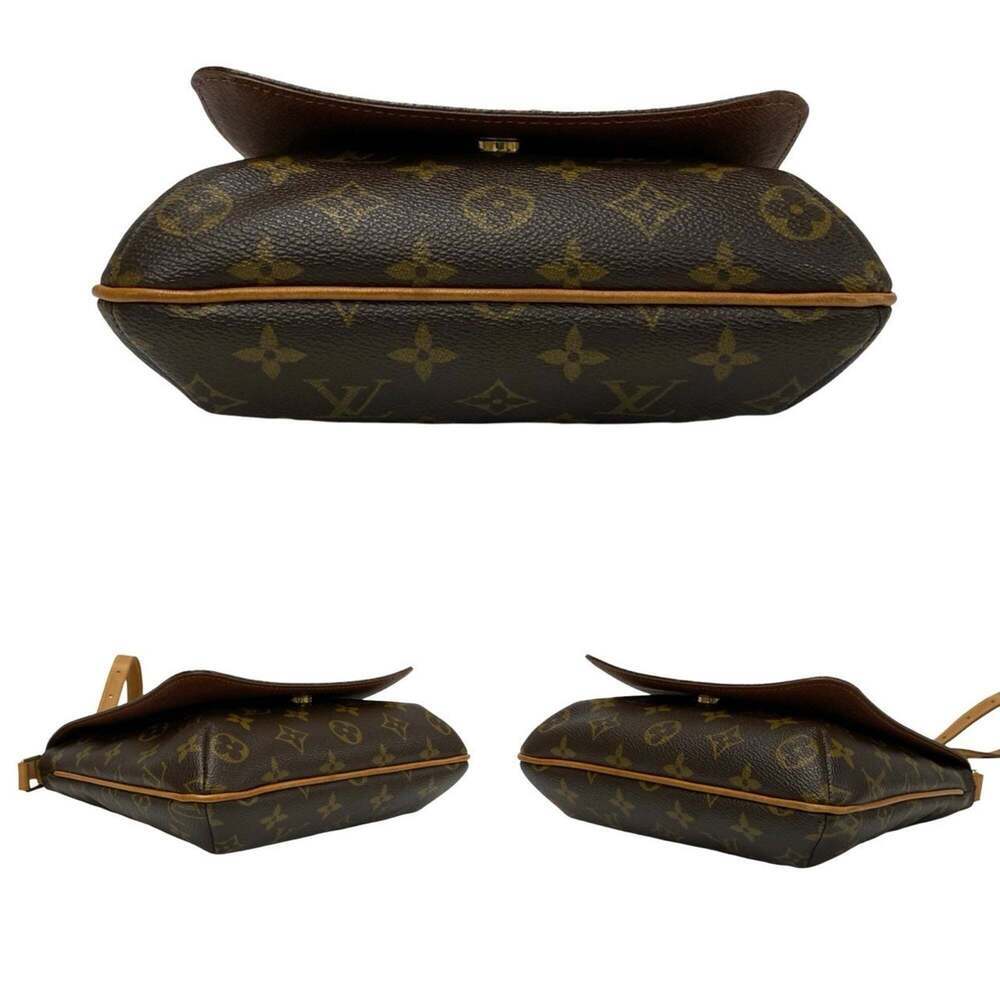 LOUIS VUITTON Brown Monogram Leather Pochette Shoulder Bag - Picture 6 of 9